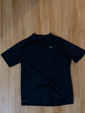 Nike Dri-Fit Black Golf Shirt
